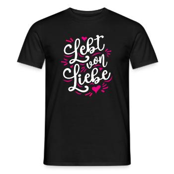 Aimant Romantique Émotions positives Chaleureux - T-shirt homme - noir - Devant - AI Model Male 178 light (178cm)
