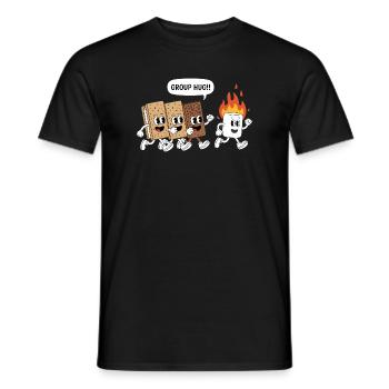 Spooky Smores Hiker Camper Halloween Camping - Männer T-Shirt - Schwarz - Vorne - AI Model Male 178 light (178cm)