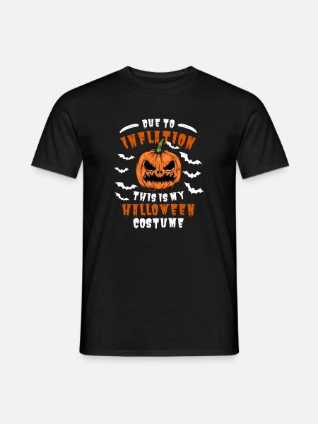 Funny Inflation Halloween Odds - Men's T-Shirt - black