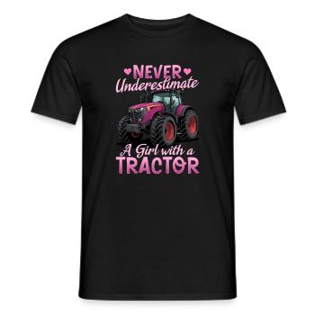 Tractor Kids Farm Lifestyle - Männer T-Shirt - Schwarz - Vorne - AI Model Male 178 light (178cm)