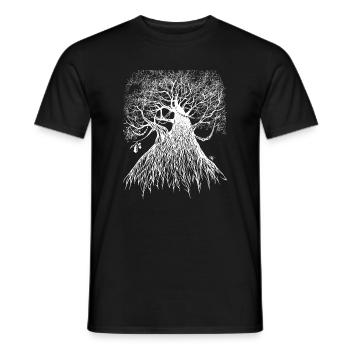 Chêne Grenouille Vue Inversée - T-shirt homme - noir - Devant - AI Model Male 178 light (178cm)