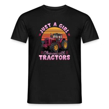 Tracteur Enfants Ferme Mode de vie - T-shirt homme - noir - Devant - AI Model Male 178 light (178cm)