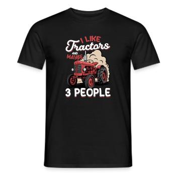 Tractor Kids Farm Lifestyle - Männer T-Shirt - Schwarz - Vorne - AI Model Male 178 light (178cm)