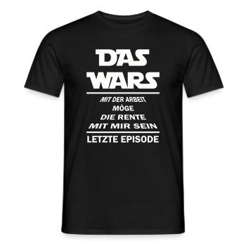 Rente Spruch - Männer T-Shirt - Schwarz - Vorne - AI Model Male 178 light (178cm)