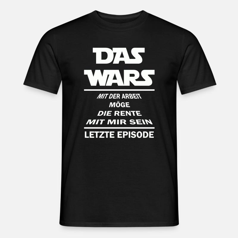 Rente Spruch - Männer T-Shirt - Schwarz