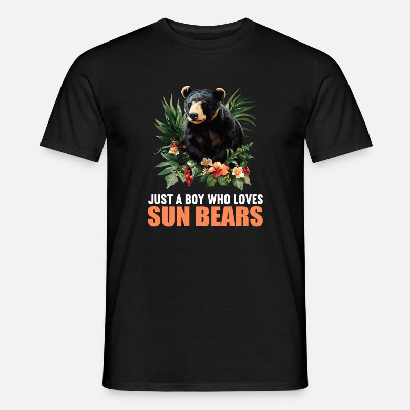 Sun Bear Malaienbär - Männer T-Shirt - Schwarz