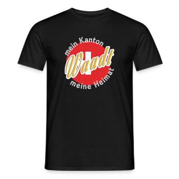 Ma patrie Vaud cadeau - T-shirt homme - noir - Devant - AI Model Male 178 light (178cm)