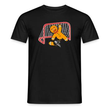Gingerbread Man Christmas Gingerbread Lebkuchen - Men's T-Shirt - black - Front - AI Model Male 178 light (178cm)