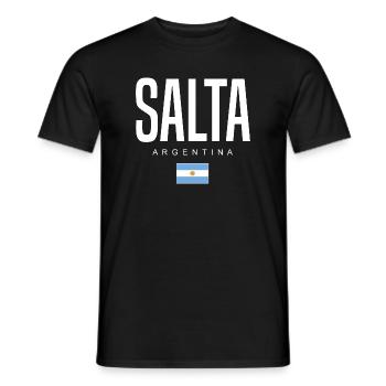 Salta Argentine Argentin - T-shirt homme - noir - Devant - AI Model Male 178 light (178cm)