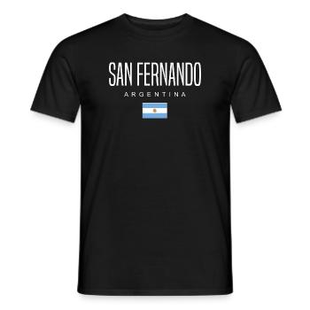 San Fernando Argentinien Argentinier - Männer T-Shirt - Schwarz - Vorne - AI Model Male 178 light (178cm)