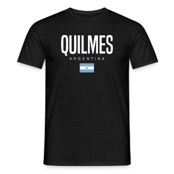 Quilmes Argentine Argentin - T-shirt homme - noir - Devant - AI Model Male 178 light (178cm)