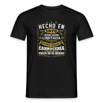 50 Jahre 1976 Vintage Geburtstagsgeschenk - Männer T-Shirt - Schwarz - Vorne - AI Model Male 178 light (178cm)