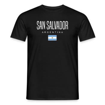 San Salvador Argentina Argentinian - Men's T-Shirt - black - Front - AI Model Male 178 light (178cm)