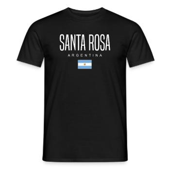 Santa Rosa Argentina Argentinian - Men's T-Shirt - black - Front - AI Model Male 178 light (178cm)