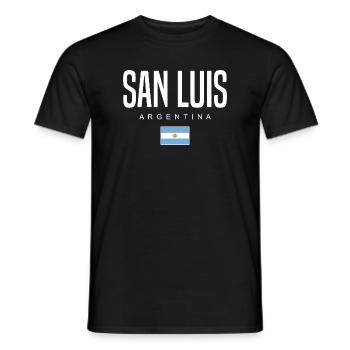 San Luis Argentina Argentinian - Men's T-Shirt - black - Front - AI Model Male 178 light (178cm)