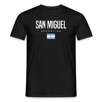 San Miguel Argentina Argentinian - Men's T-Shirt - black - Front - AI Model Male 178 light (178cm)