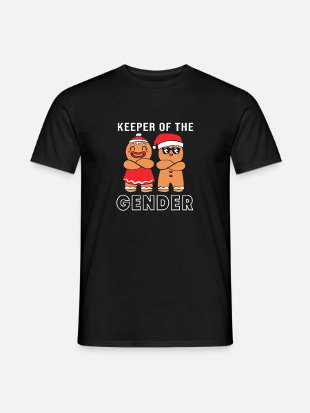 Babyparty Weihnachten werdende Eltern - Männer T-Shirt - Schwarz