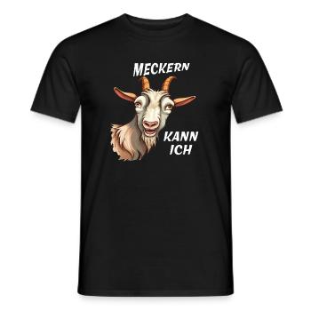 CHÈVRE DÉRANGEANT JE PEUX - T-shirt homme - noir - Devant - AI Model Male 178 light (178cm)