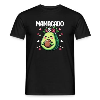 Mamacado Avocado Liebhaberin Muttertag - Männer T-Shirt - Schwarz - Vorne - AI Model Male 178 light (178cm)