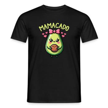 Mamacado Avocado Liebhaberin Muttertag - Männer T-Shirt - Schwarz - Vorne - AI Model Male 178 light (178cm)