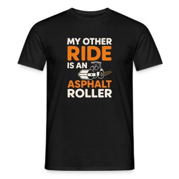 Road Construction Team Asphalt Concrete Team - Men's T-Shirt - black - Front - AI Model Male 178 light (178cm)
