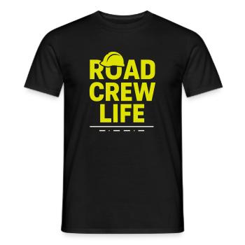 Road Construction Team Asphalt Concrete Team - Men's T-Shirt - black - Front - AI Model Male 178 light (178cm)