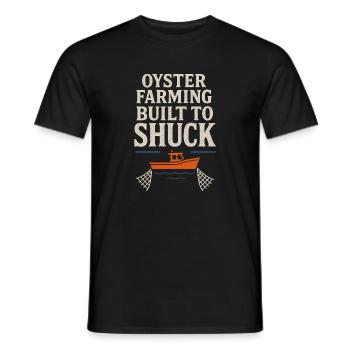 Austernbauer Küstensalzwasser -crew -schalentiere - Männer T-Shirt - Schwarz - Vorne - AI Model Male 178 light (178cm)