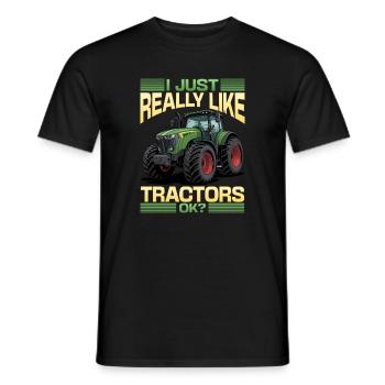 Tracteur Enfants Ferme Mode de vie - T-shirt homme - noir - Devant - AI Model Male 178 light (178cm)
