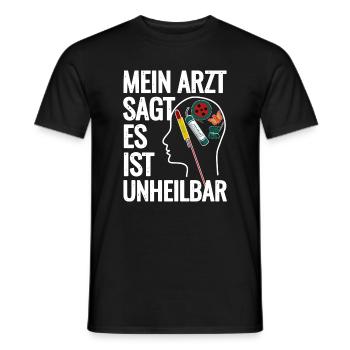 Feu d’artifice dans la tête - T-shirt homme - noir - Devant - AI Model Male 178 light (178cm)