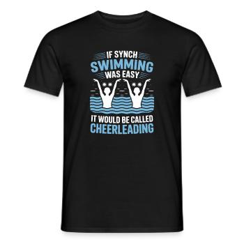 Natation synchronisée Natation artistique Sports nautiques - T-shirt homme - noir - Devant - AI Model Male 178 light (178cm)