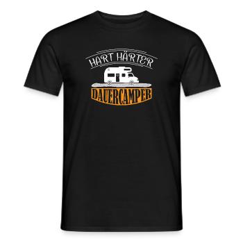 Camper Camping Caravan Saying - Men's T-Shirt - black - Front - AI Model Male 178 light (178cm)
