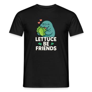 Manatee-enthusiast See-rind-liebhaber Salatliebe - Männer T-Shirt - Schwarz - Vorne - AI Model Male 178 light (178cm)
