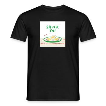 Design drôle d’huître - T-shirt homme - noir - Devant - AI Model Male 178 light (178cm)