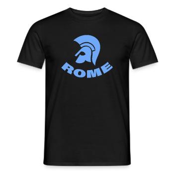 ROME - Männer T-Shirt - Schwarz - Vorne - AI Model Male 178 light (178cm)