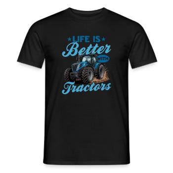 Tractor Kids Farm Lifestyle - Männer T-Shirt - Schwarz - Vorne - AI Model Male 178 light (178cm)