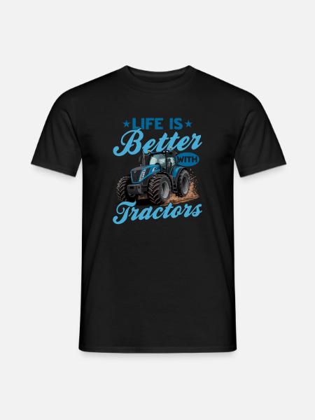 Tractor Kids Farm Lifestyle - Männer T-Shirt - Schwarz