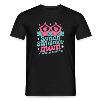 Synchronschwimmen Kunstschwimmen Wassersport - Männer T-Shirt - Schwarz - Vorne - AI Model Male 178 light (178cm)