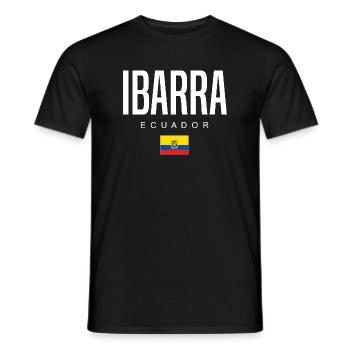 Ibarra Équateur Équatoriens - T-shirt homme - noir - Devant - AI Model Male 178 light (178cm)