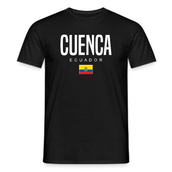 Cuenca Équateur Équatoriens - T-shirt homme - noir - Devant - AI Model Male 178 light (178cm)