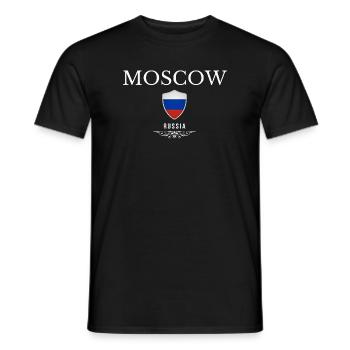 Moskau Russland, Souvenir Moskau - Männer T-Shirt - Schwarz - Vorne - AI Model Male 178 light (178cm)