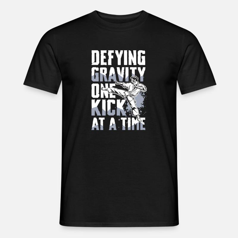 Unleash gravity with every kick - Men's T-Shirt - black