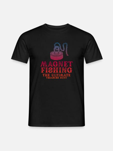 Neodymium Magnet Fishing Magnetic Fisher - Men's T-Shirt - black