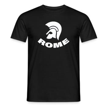 ROME - Männer T-Shirt - Schwarz - Vorne - AI Model Male 178 light (178cm)