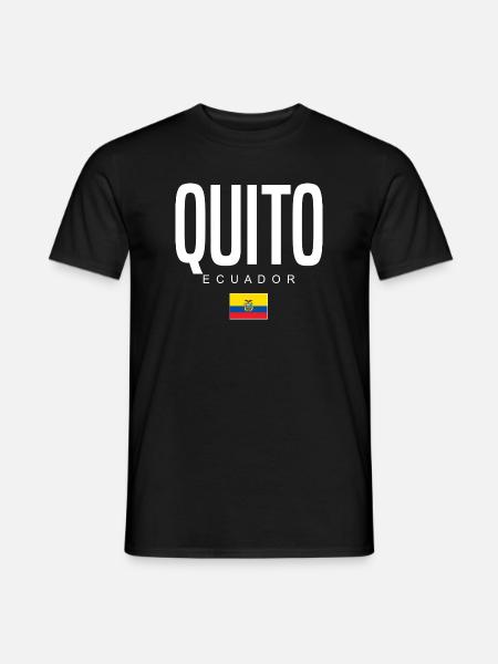 Quito Ecuador Ecuadorians - Men's T-Shirt - black