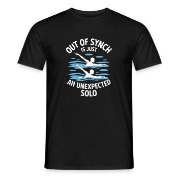 Natation synchronisée Natation artistique Sports nautiques - T-shirt homme - noir - Devant - AI Model Male 178 light (178cm)