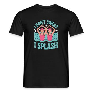 Natation synchronisée Natation artistique Sports nautiques - T-shirt homme - noir - Devant - AI Model Male 178 light (178cm)