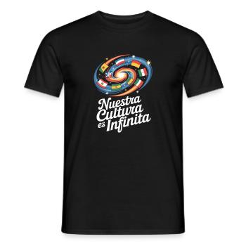 Nuestra Cultura Es Infinita Latino Culture - T-shirt homme - noir - Devant - AI Model Male 178 light (178cm)