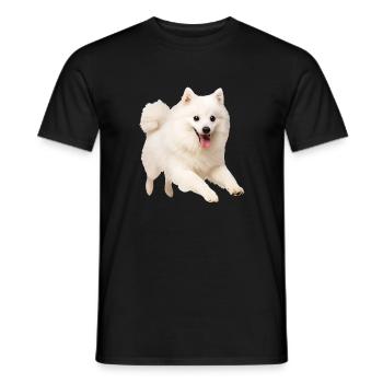 Japan Spitz - Männer T-Shirt - Schwarz - Vorne - AI Model Male 178 light (178cm)