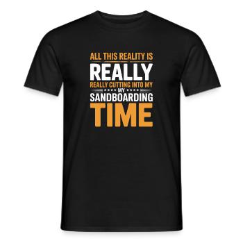 All This Reality Is Cutting Into My Summer - Men's T-Shirt - black - Front - AI Model Male 178 light (178cm)