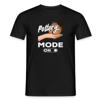 Töpfermodus Aktiv Für Kreative Köpfe - Männer T-Shirt - Schwarz - Vorne - AI Model Male 178 light (178cm)
